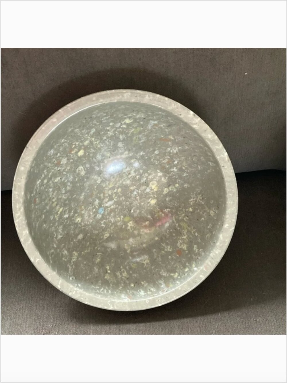 Vintage Texas Ware Melamine #118 Grey Speckled Confetti Mixing Bowl